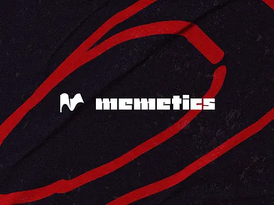 Memetics Branding 01 black branding crypto flag identity logo punk red web3