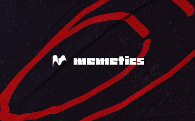 Memetics Branding 01 black branding crypto flag identity logo punk red web3