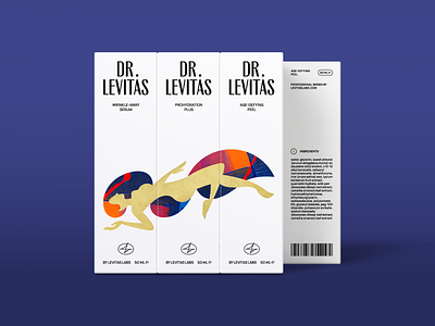 DR. LEVITAS. Post treatment boxes. packaging