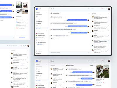 Web Chat App design admin dashboard chat chat app dashboard ui kit inbox inspiration message messenger product design project management saas slack team collaboration ui design ui kit user interface ux web chat