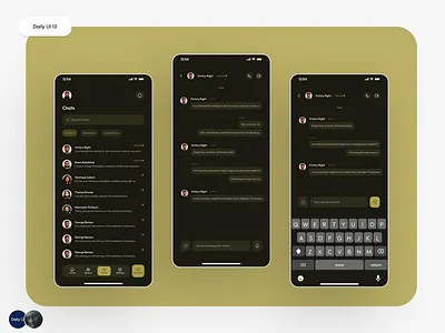 Messaging App #DailyUI #Day13 #100DaysChallange #uiuxdesign design mobile design ui uiux