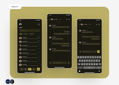 Messaging App #DailyUI #Day13 #100DaysChallange #uiuxdesign design mobile design ui uiux