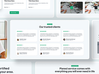 UnifiedUI — Testimonial Sections client design design digital business feedback landing landing page layout section testimonials ui ui design ui ux unified ui unifiedui ux website