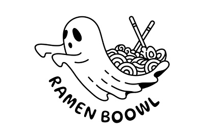 Ramen BOOwl apparel apparel design food funny ghost grim reaper halloween horror japanese kawaii meme noodles ramen ramen bowl ramen noodles skull spooky t shirt t shirt design trick or treat