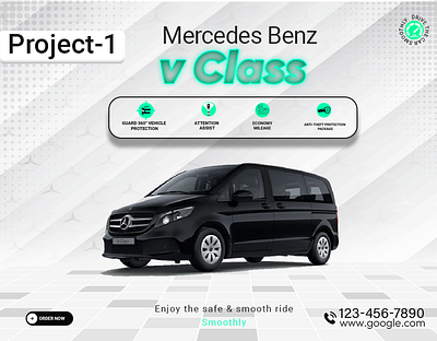 Mercedes Benz v Class Social Media post's graphicdesign illustration mercedes benz mercedes benz v class social media posts