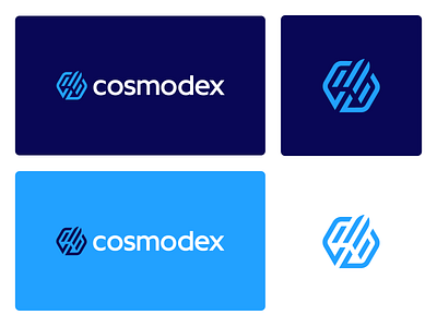 cosmodex blockchain branding crypto crypto exchange data dex geometric hexagon identity launch logo logo designer modern rocket space spaceship startup symbol tech technology