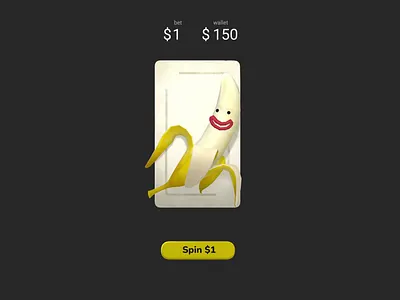 Banana Split game concept 3d game banana split flip coin gambling game concept game design spline