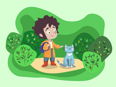 "Forest Friends Adventure" colorful graphic design illustration kids