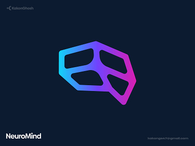 Logo Concept For AI-Powered Neuro Health Startups artificial intelligence brain brand design brand identity branding health ai logo mind minimal modern logo neuro