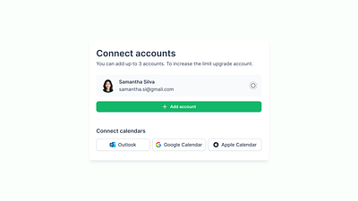 Account Connect Screen figma ui