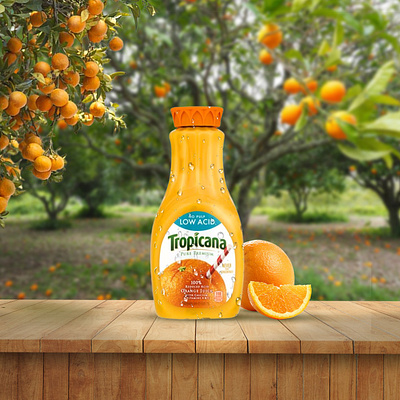 Tropicana Product Manipulation Ads Design adobe photoshop graphic design product manipulation