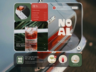 Soft Drink Bar Website branding design drink bar drinks figma layout photography round corners ui ux web design website