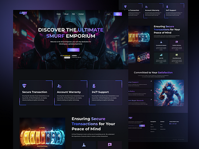 Gaming Website Landing Page game gaming landing page gaming website landing page single game website ui ux website