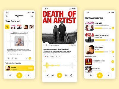 AyOBROL: Your Podcast Hub ui