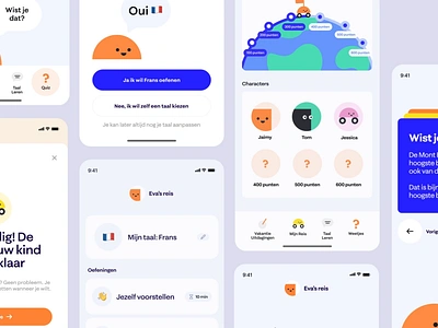 Dutch Educational app for children children edtech mobile ui