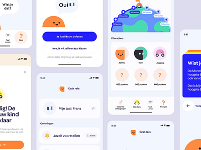Dutch Educational app for children children edtech mobile ui