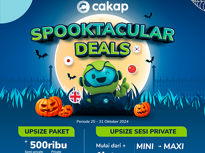 SPOOKTACULAR DEALS branding design diskon graphic design illustration promo vector