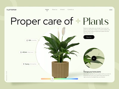 Plant Care Website Design ai ai plant website ai powered website ai ui ai web ai web design ai website ai website design artificial intelligence ecommerce ecommerce website fluttertop green plants plant care plant care website plant web design plant website plants web design website design