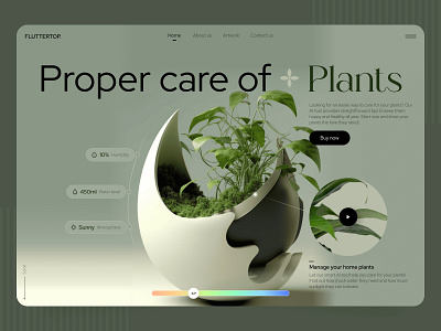 AI Website Design for Plant Care ai ai powered website ai ui ai website ai website design artificial intelligence ecommerce ecommerce website fluttertop plant care plant care web design plant care website plant website planting plants ui design ux design web design webdesign website design