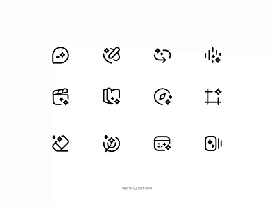 AI spark animations part 2 ai animation icon icondesign iconography iconpack icons iconset spark star ui