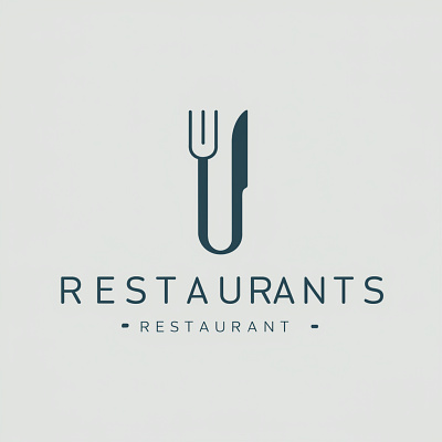 Restaurant logo. creative logo logo design minimalistic restaurant restaurant logo unused logo