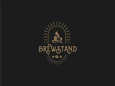 BrewStand bean bean logo coffee coffee bean coffee logo creative logo logo design logos modern logo professional logo vintage logo