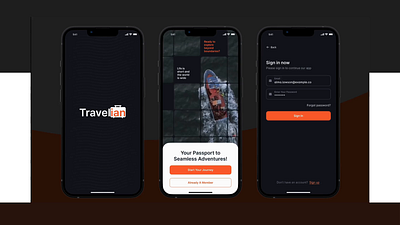 Daily UI #1 sign-in Travelian design signup travel ui