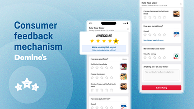 CSAT & NPS for Dominos animation interaction design motion graphics ux