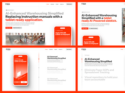 Retail Ready | Redesign Exploaration design enterprise website landing page website orange website saas ui ux website website design