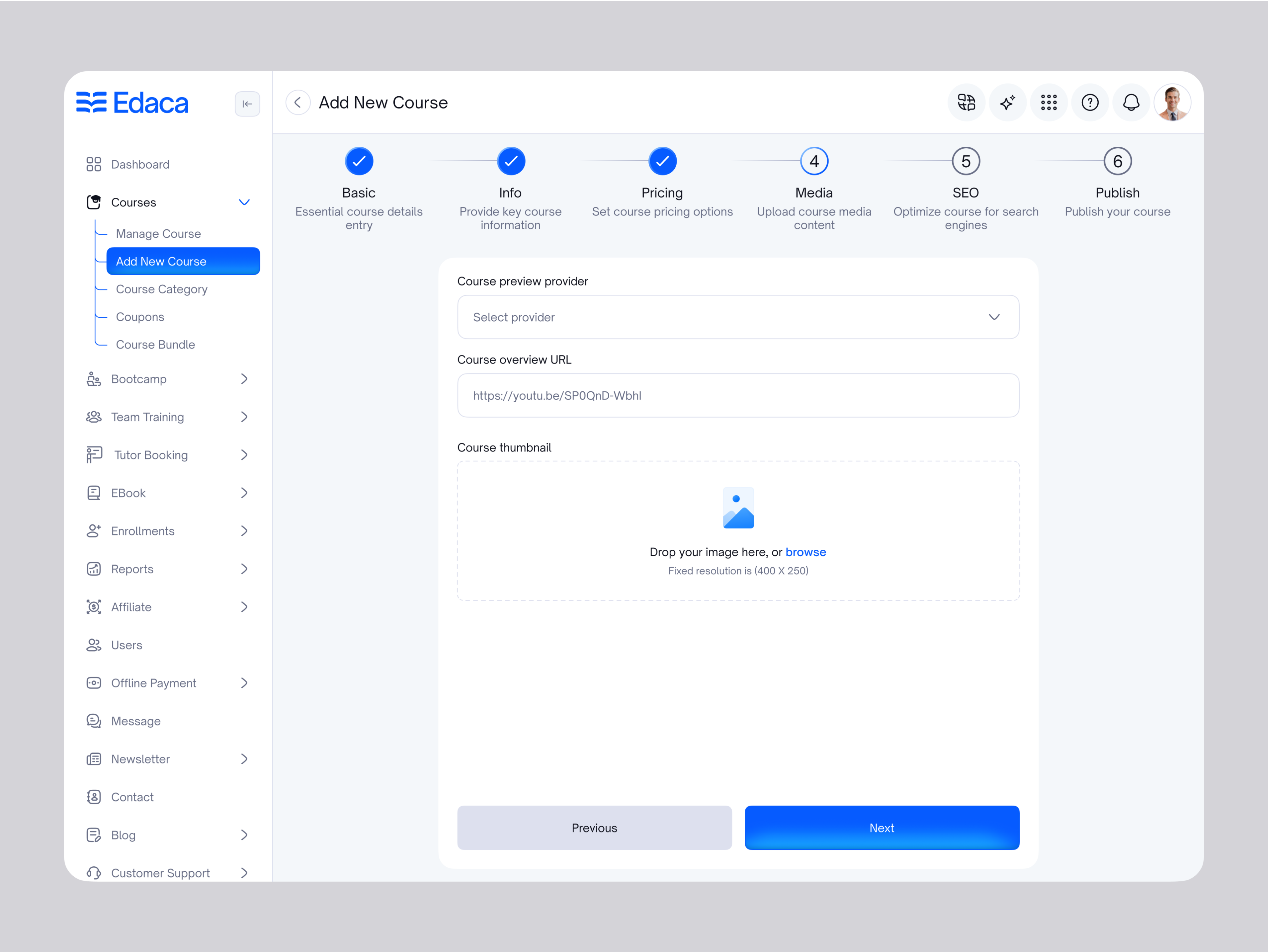 Example of Mvp Dashboard UI/UX Design (3/5 Pages)