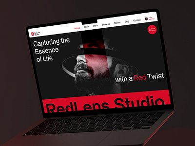 RedLens Studio - Photography Website Design bold design design studio photographers photography studio photography website uiux uiux design user experience user interface visual impact webdesign website design