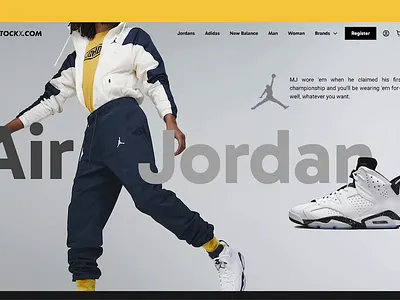 Nike Jordan Sneakers Website Design branding concept creativerafat design figmadesign graphic design motion graphics shoes sneaker ui ux website websiteui