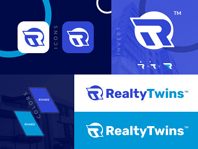 Logo Design for Realty Twins - rtlogo