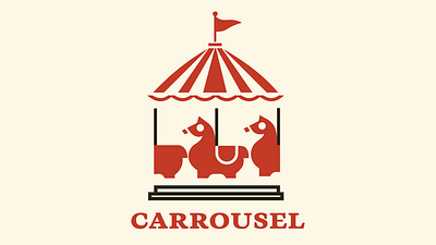 Carrousel branding circus design graphic design horse illustration logo logotype toy vector