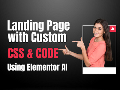 Landing Page with Custom CSS & Code Using Elementor AI branding elemento pro elementor landingpage portfolio web development website design website security website seo wordpress