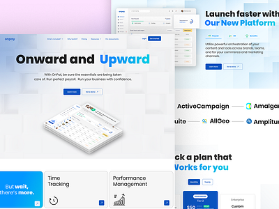 Fintech Company Landing Page Design creative design design fintech landing page landing page design ui design user experience user interface design web design