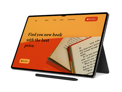 Book Store Landing Page branding dailyui design graphic design ui vector