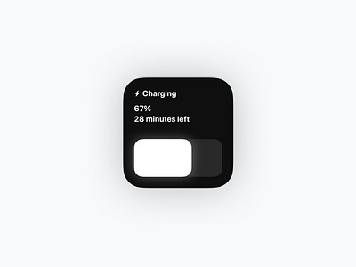 Charging widget for Tesla. app clean dark design graphic design ios minimalist tesla ui widget