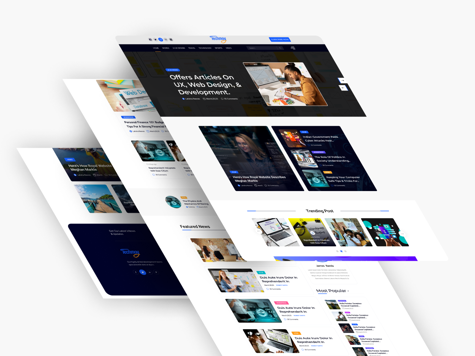 News and Magazine Website UI/UX Design - Techmoy by Atiqur Rahman on ...