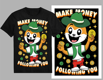 Make money following you t-shirt design cash coin dollar dollar sign gold money hand money income money money sign money symbol retro style rich shirt streetwear t shirt design tee trendy t shirt tshirt typography wealth