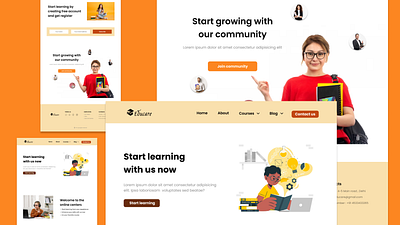 Education Website Ui.... education ui
