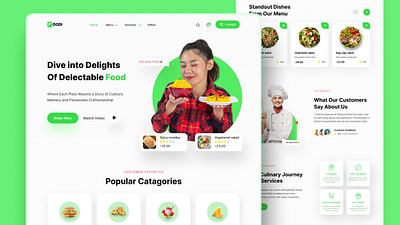 Restaurant Website Ui Kit.... restuarant ui