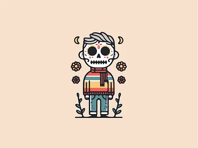 Halloween Skeleton guy graphic design