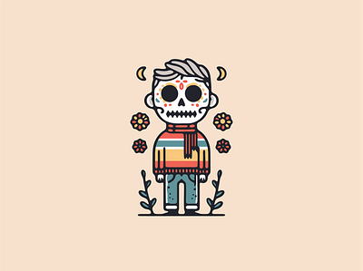 Halloween Skeleton guy graphic design