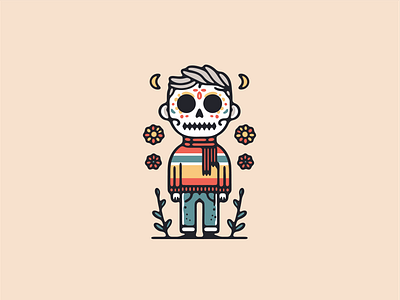 Halloween Skeleton guy graphic design