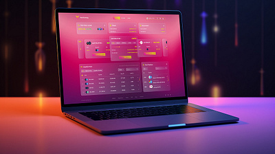 Dashboard Laptop Mockup Design..... dashboard mockup