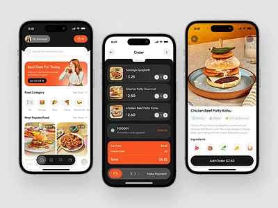 Burger Mobile Ui Design.... ui