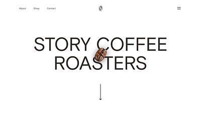 Coffee Roasters Landing Page branding minimalism ux ux design web webdesign