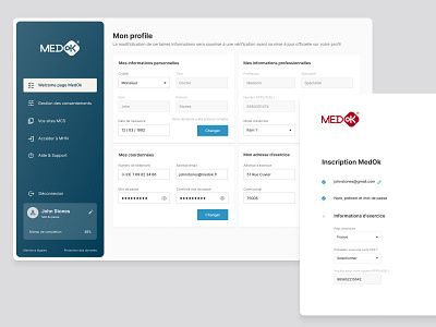 MedOK, connecting medical professionals doctors medical ux saas ui user experience ux