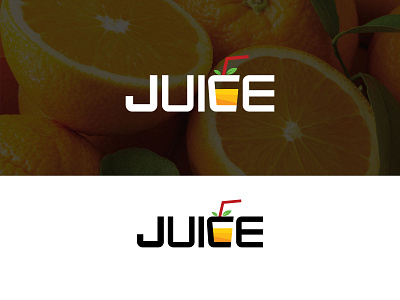 JUICE LOGO branding branding logo combination logo creative logo fruit juice graphic design illustration juice logo logo minimal logo